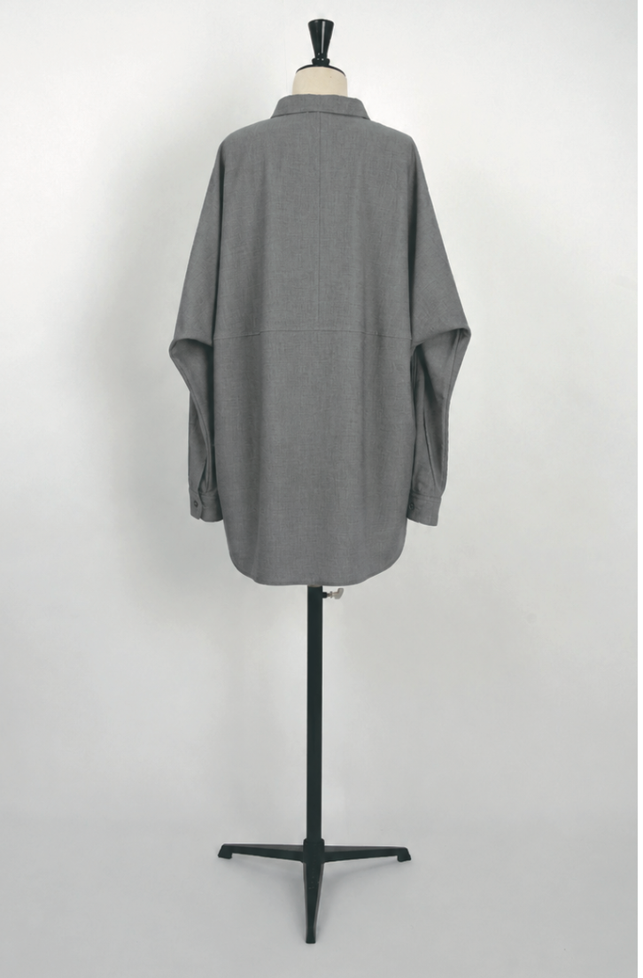 CHEMISE COCOON À MANCHES KIMONO
