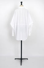 CHEMISE KIMONO À MANCHES COCOON Col Montant