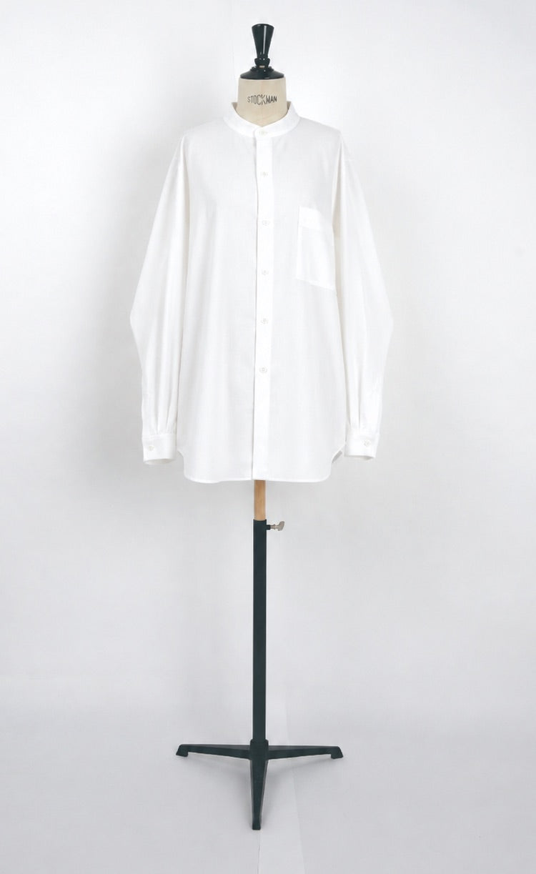 CHEMISE KIMONO À MANCHES COCOON Col Montant