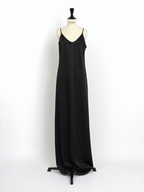 ROBE DE SOIE EN SERGÉ COUPÉE DANS LE BIAIS